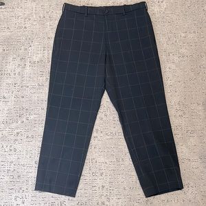 Uniqlo Navy Check Dress Pant